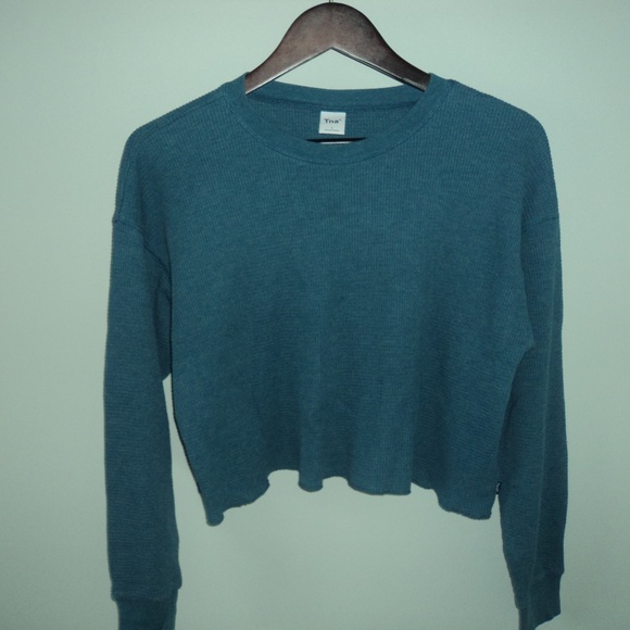 TNA Waffle Cropped Long-Sleeve - Picture 1 of 3